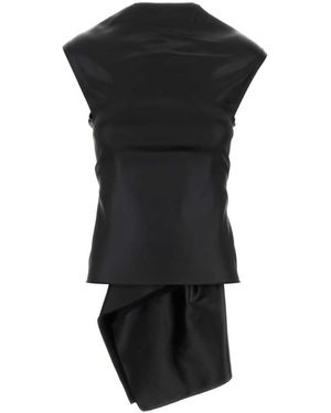 Sportmax Stretch Satin Abadani123 Dress in Black | Lyst