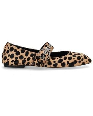 Aeyde Leather Ballet Flats - Black