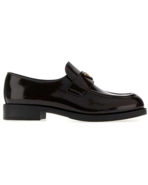 Prada Leather Loafers - Black