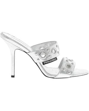 DSquared² Leather Heels - White