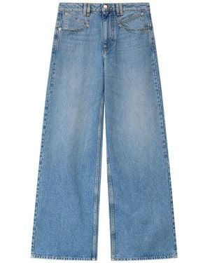 Isabel Marant Straight High Rise Jeans - Blue
