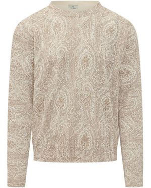 Etro Paisley Sweaters - White