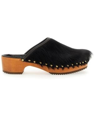 Jejia Studded Norma Mules - White
