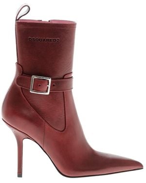 DSquared² Logo Boots - Red
