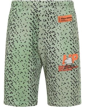 Heron Preston Printed Shorts - Green