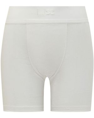 Ludovic de Saint Sernin Cotton Solid Shorts - White