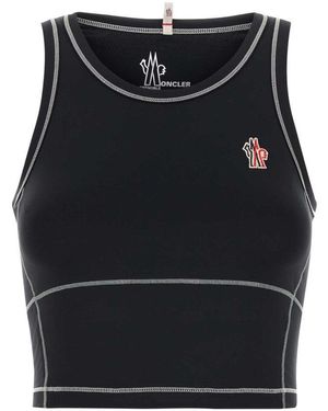 Moncler Logo Patch Sporty Top - Black