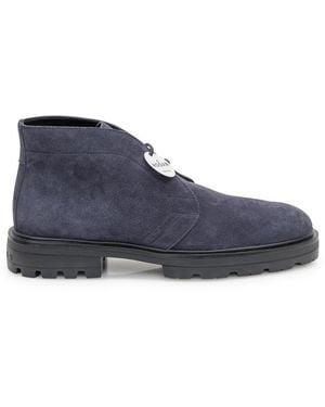 Hogan Suede Ankle Boots - Blue