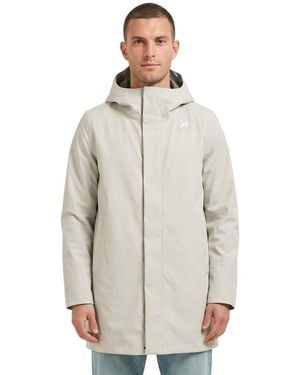 K-Way Hood Parka Jacket - Gray