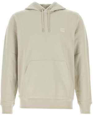 BOSS Logo Hoodie - White