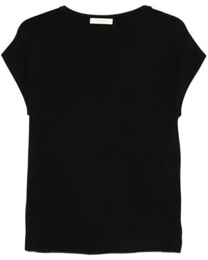 Zanone Round Neck Top - Black