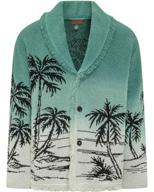 Alanui Jacquard Cardigans - Green