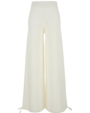Max Mara Relaxed Elasticated Pants - White