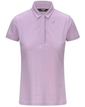 K-Way Solid Shirt Collar Polo - Purple