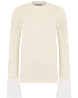 DARKPARK Round Neck Top - White