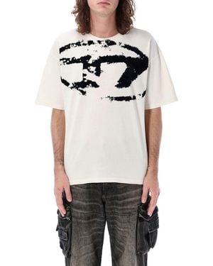 DIESEL Crew Neck T-Shirt - Grey