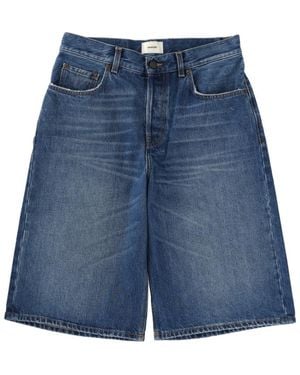 Haikure Solid Shorts - Blue