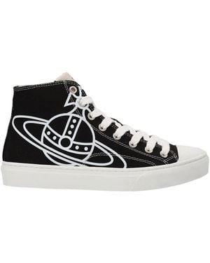 Vivienne Westwood Blackwhite Plimsoll Sneakers