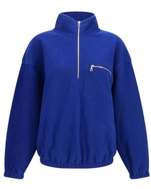 Rier Solid Mock Collar Jacket - Blue