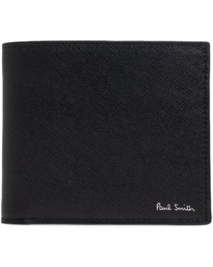 Paul Smith Textured Logo Wallet - Black