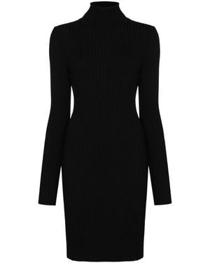 Wolford Wool Ribbed Short Dress - Black