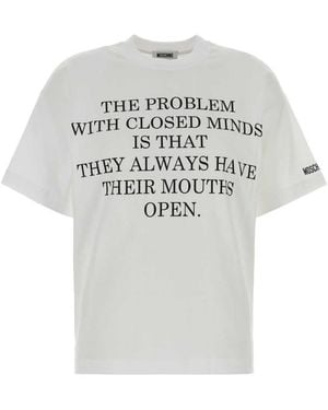 Moschino Graphic Crew Neck T-Shirt - White