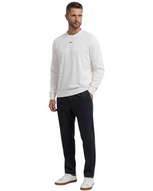 HUGO Logo Crew Neck Jumper - Grey