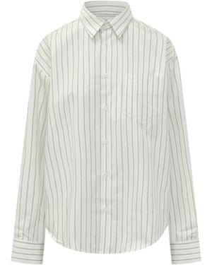 Ami Paris Relaxed Stripes Shirt - White