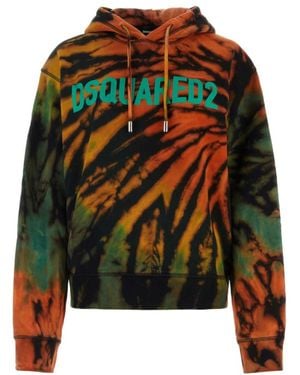 DSquared² Tie &Amp Dye Jamaica Hoodie - Black