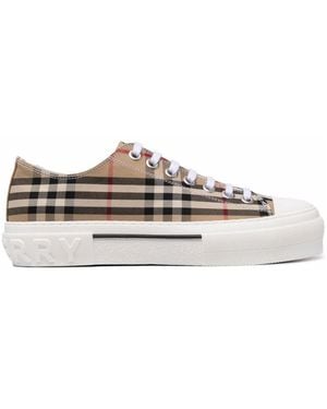 Burberry Checks Sneakers - White