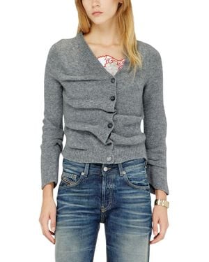 DIESEL V Neck Sweater - Gray