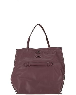 Zanellato Dark A' Spasso Tote - Purple
