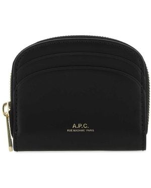 A.P.C. Logo Wallet - Black