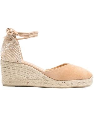 Castañer Ankle-Strap Wedges - Natural