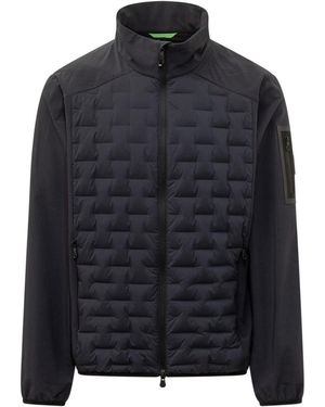 BOSS Quilted Zipper Jacket - Black