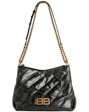 Balenciaga Crush Small Hobo - Black