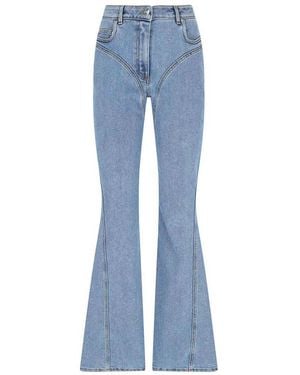 Mugler Bootcut High Rise Jeans - Blue