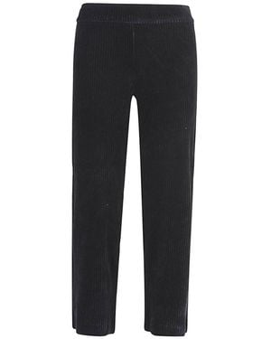 Avenue Montaigne Cropped Corduroy Pants - Black