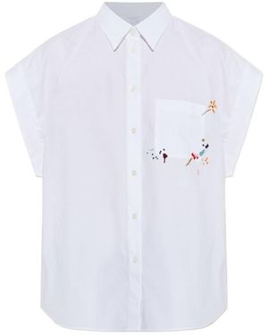 Paul Smith Regular Embroidered Shirt - White