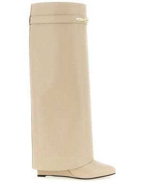Givenchy Solid Pointed Toe Boots - White