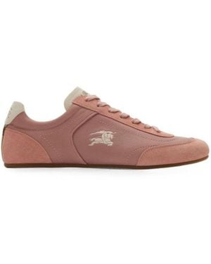 Burberry Leather Trainers - Pink