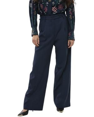 Department 5 Relaxed Pleated Pant - Blue