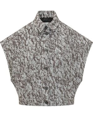 IRO Boxy Graphic Shirt - Gray