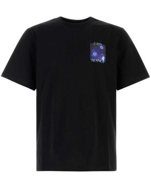 CASABLANCA Crew Neck T-Shirt - Black