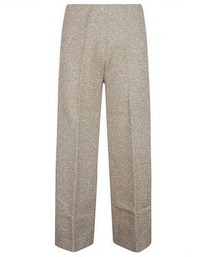 Circus Hotel Viscose Wide Leg Pants - Gray