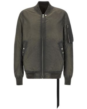 Rick Owens Solid Bomber Jacket - Gray