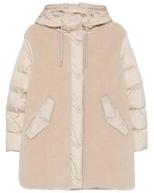 Herno Quilted Hood Jacket - Natural