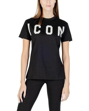 ICON DENIM Logo Crew Neck T-Shirt - Black