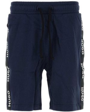 BOSS Cotton Bermuda Shorts - Blue