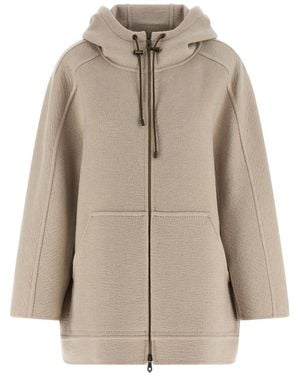 Max Mara Hood Trench Coat - Natural